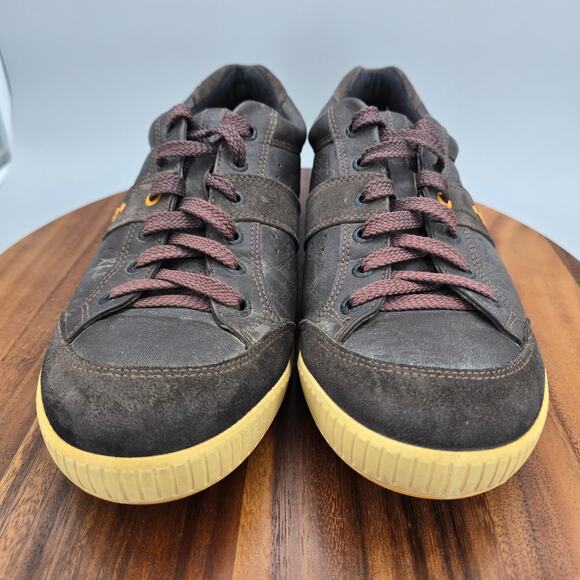 Ecco Golf Shoes Men\'s 11 45 Brown Leather Street Premier Spikeless Sneakers main image 7